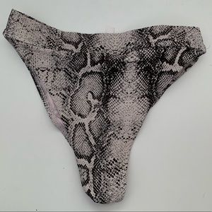 VS Pink Snake Print Bikini Bottoms